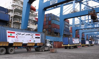 سفينة مساعدات مصرية بطريقها إلى لبنان