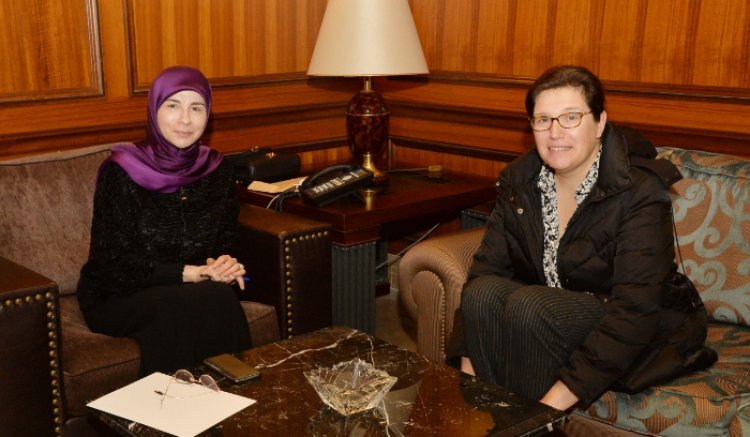عز الدين استقبلت سيلين مورود مودعة: لاستمرار التواصل والتنسيق مع برنامج الامم المتحدة