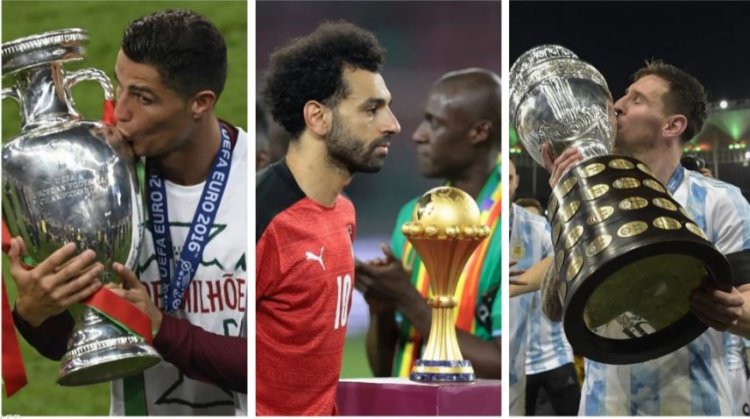 صلاح ورونالدو وميسي.. "لعنة" تطارد أساطير كرة القدم