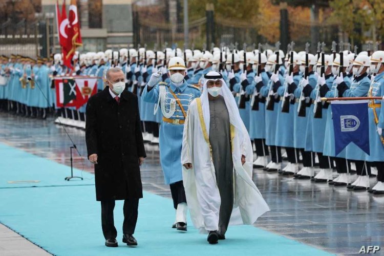 أردوغان غادر الإمارات