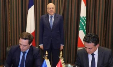 ميقاتي رعى توقيع مذكرة تفاهم لبنانية فرنسية ينال لبنان بموجبها هبة من 50 باصا
