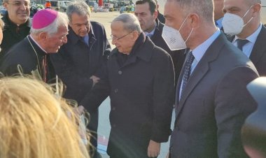 عون من روما: احمل الى قداسة البابا رسالة محبة باسم اللبنانيين وتجديد الدعوة لزيارة لبنان