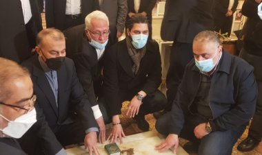 عبد اللهيان زار "روضة الشهيد عماد مغنية"