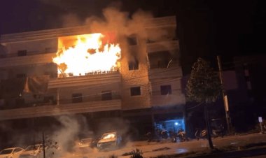 سقوط عدد من الجرحى في حريق حبوش