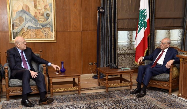 الرئيس بري عرض الأوضاع مع ميقاتي واستقبل وزير الاشغال وابوفاعور والعريضي