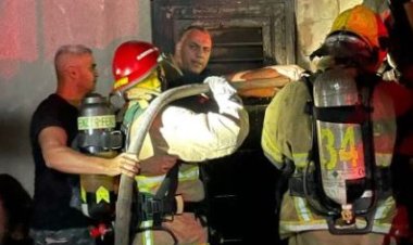 اطفاء بيروت: اصابة اثنين من الفوج اثناء اطفاء حريق اسطوانة غاز  في الحمراء