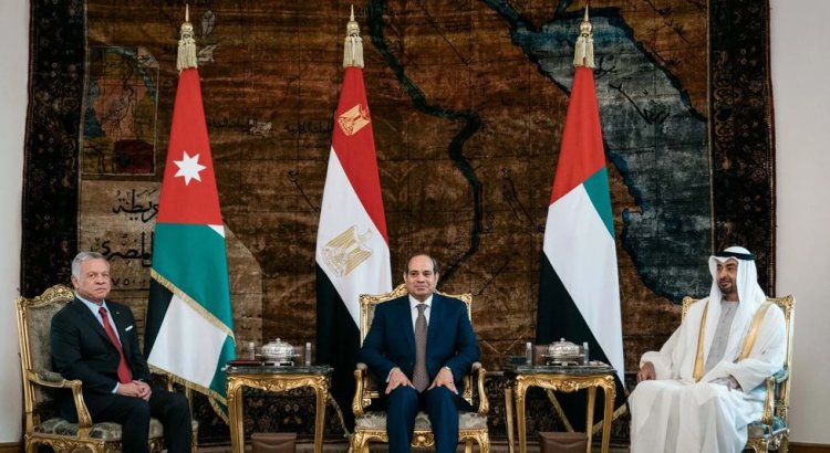 لقاء ثلاثي يجمع السيسي ومحمد بن زايد وعبدالله الثاني