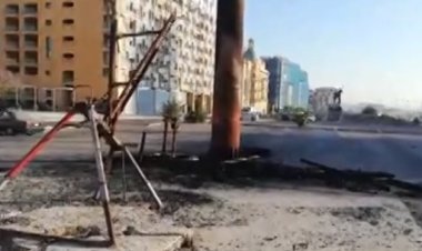 إحراق قبضة الثورة في بيروت صباح اليوم!