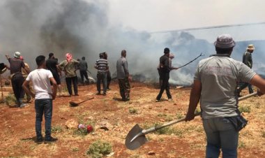 إخماد حريق في بلدة الشيخ محمد العكارية