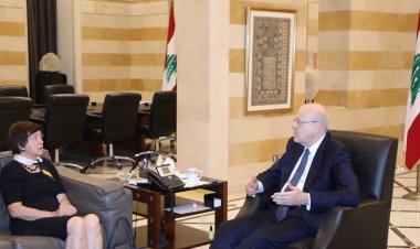 ميقاتي بحث  الأوضاع مع المنسقة الخاصة للأمم المتحدة في لبنان