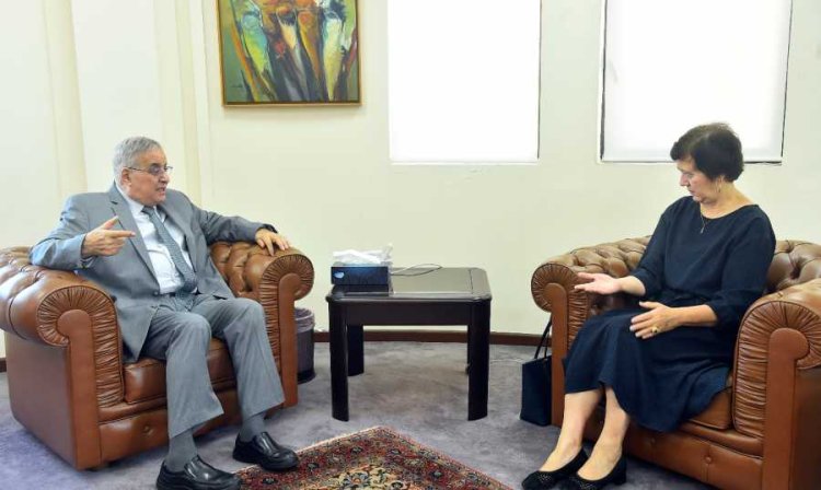 بوحبيب التقى فرونتسكا وسفير اليابان : تهنئة بالجو الديمقراطي الذي ساد الجلسة الانتخابية لمجلس النواب