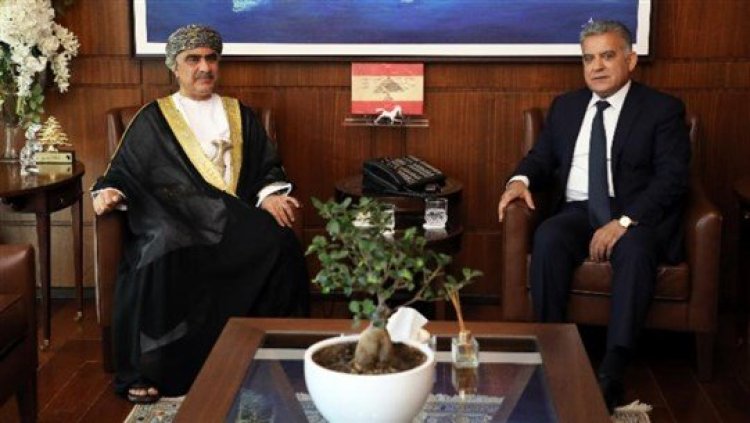 ابراهيم التقى سفير سلطنة عمان في زيارة وداعية