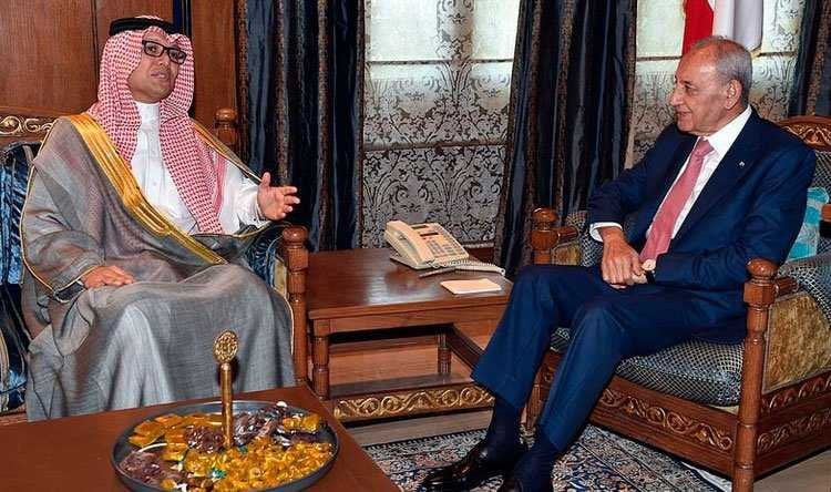 بري بحث مع بخاري في الاوضاع في لبنان واستقبل وزير الدفاع وقائد الجيش النيبالي