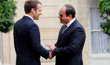ماكرون يستقبل السيسي في باريس ويبحث معه أزمة إمدادات الغذاء والتعاون الدفاعي