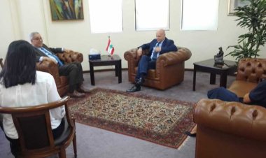 بوحبيب يلتقي سفير ايرلندا ومدير الأونروا