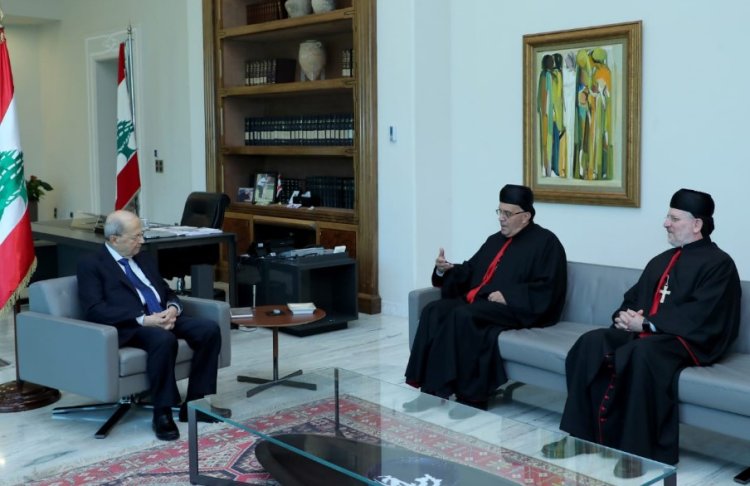 عون التقى المطران الحاج في بعبدا ...والبت بالمسائل المتعلقة بالمطارنة تعود للبابا فقط والقضاء العسكري غير مختص
