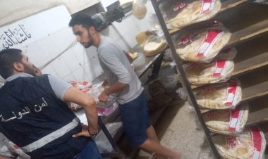 بالصور: دورية لأمن الدولة لمتابعة عمل الافران في عرسال