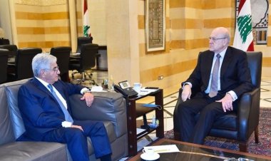 لقاء ميقاتي - صفير: تأكيد أهمية الاتفاق مع صندوق النقد