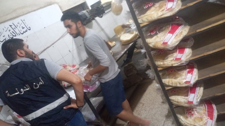 بالصور: دورية لأمن الدولة لمتابعة عمل الافران في عرسال